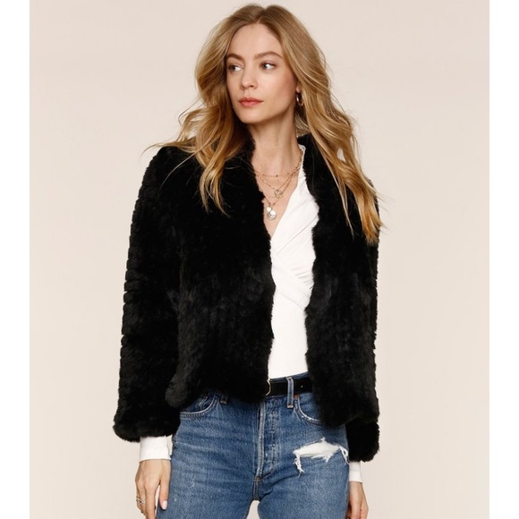 Heartloom Jackets & Blazers - Heartloom Aria Faux Fur Jacket Black Size L